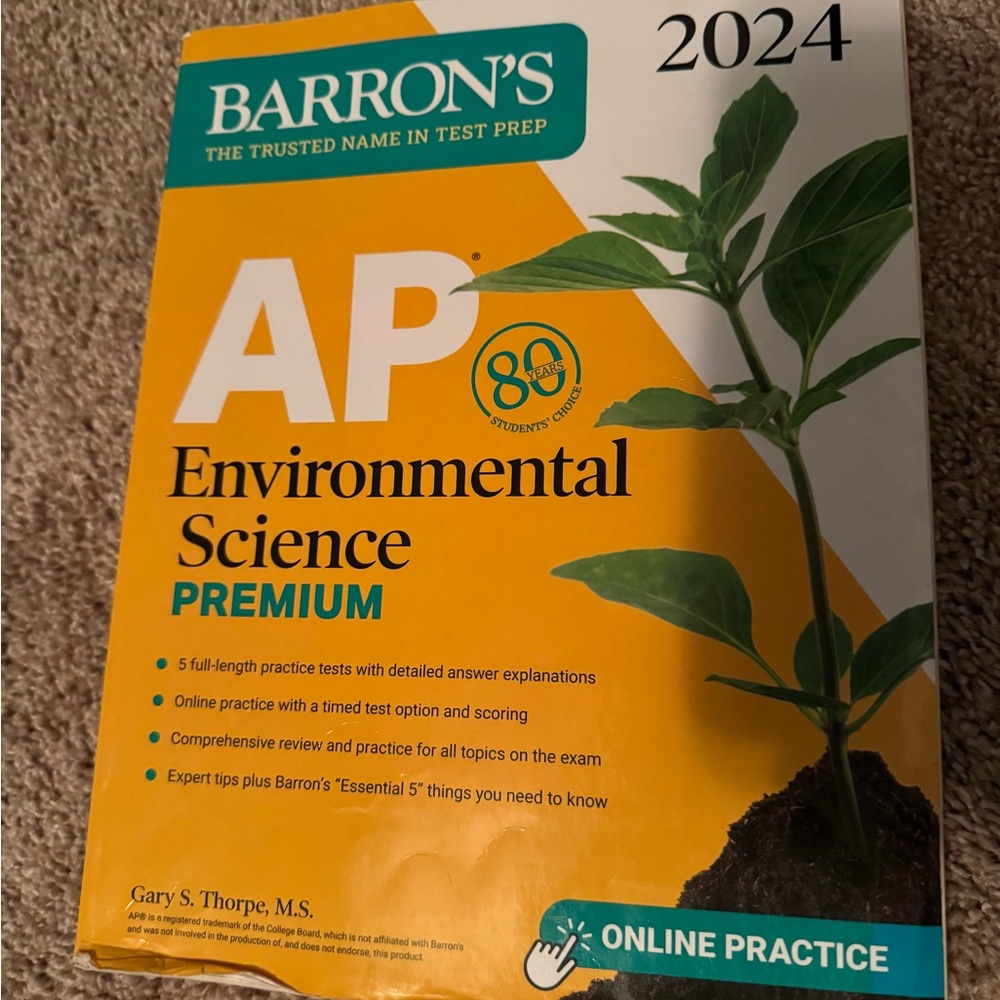 Barron's AP Environmental Science Premium Book